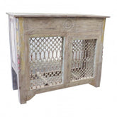 Antique Carved Jali Counter Table A